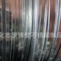 供應(yīng)無(wú)磁性中硬線 304拉鏈退火扁線 201材質(zhì)插座1.3x6不銹鋼