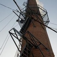 煙囪更換金屬爬梯施工，煙囪爬梯改造工程