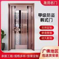 定制304不銹鋼門韓式門 單門簡約進戶通風(fēng)門中門家用防盜門入戶門
