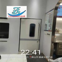 西式餐廳廚房自由門便利店白色刷卡門食品廠不銹鋼防撞門質量穩(wěn)定