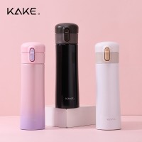 KAKE 304不銹鋼保溫杯 辦公水杯創(chuàng)意家用時尚茶杯彈跳雙層保溫杯
