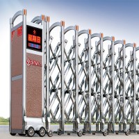 鋁合金智能伸縮門 不銹鋼電動(dòng)伸縮門 大門車牌感應(yīng)電動(dòng)門